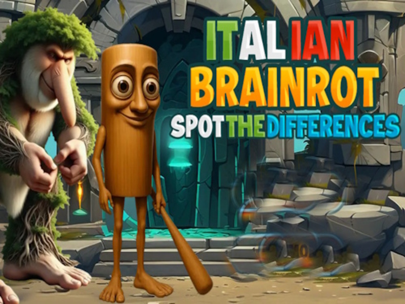 Spel Italiensk hjärnrot upptäcker skillnaderna på nätet