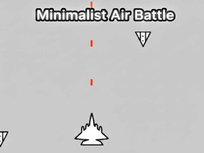 Spel Minimalistisk luftstrid på nätet